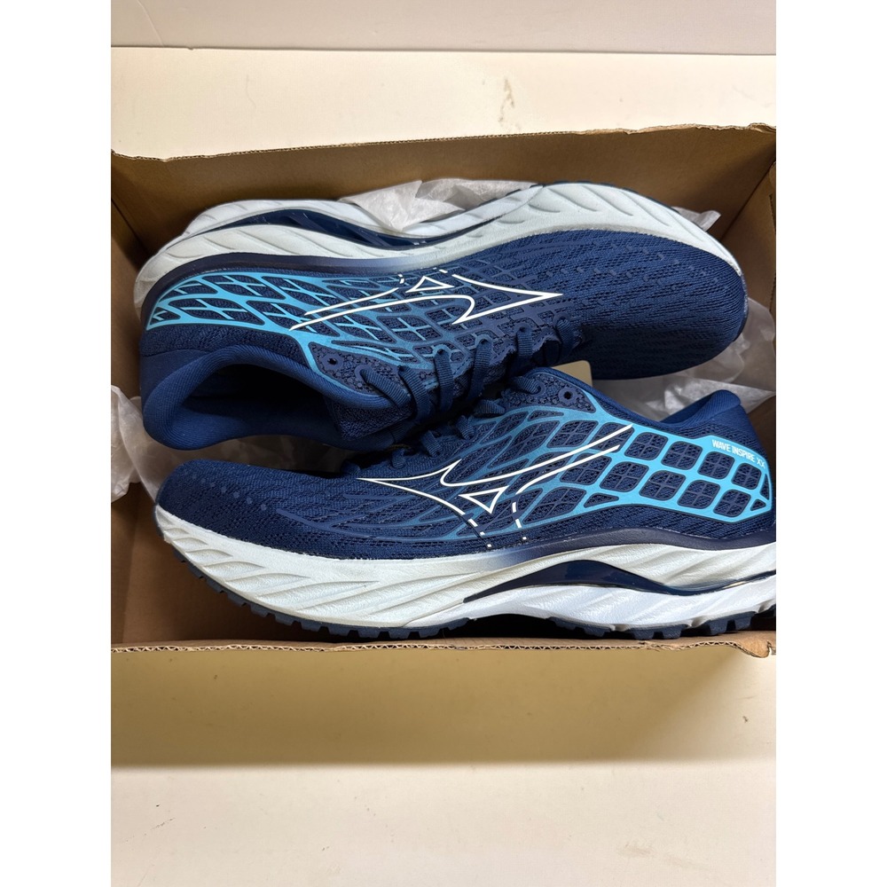 Mizuno Wave Inspire 20 Mens Running Shoes NavyBlue Stability Sneakers J1GC244401